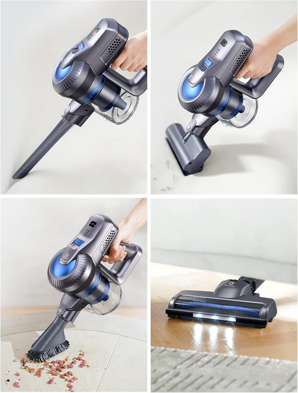 Cordless Stick Vacuum 4 in 1 with LED Headlights F163541