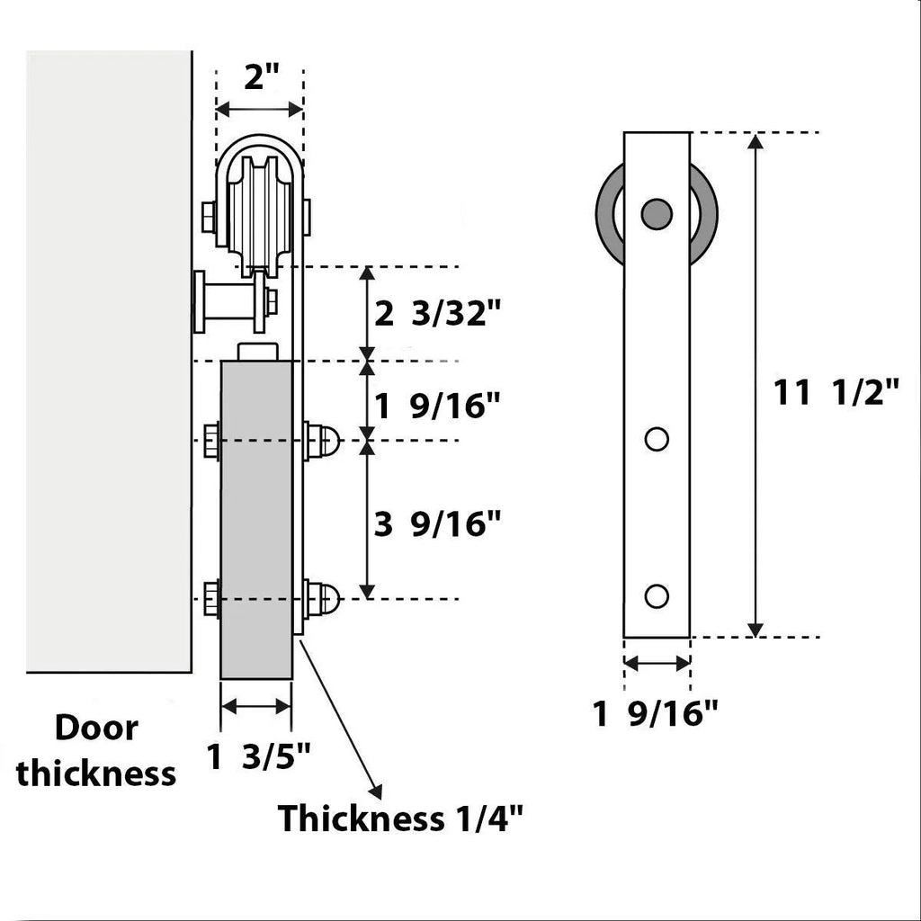 Double Barn Door 48 x 80 inches with Frosted Glass A62854
