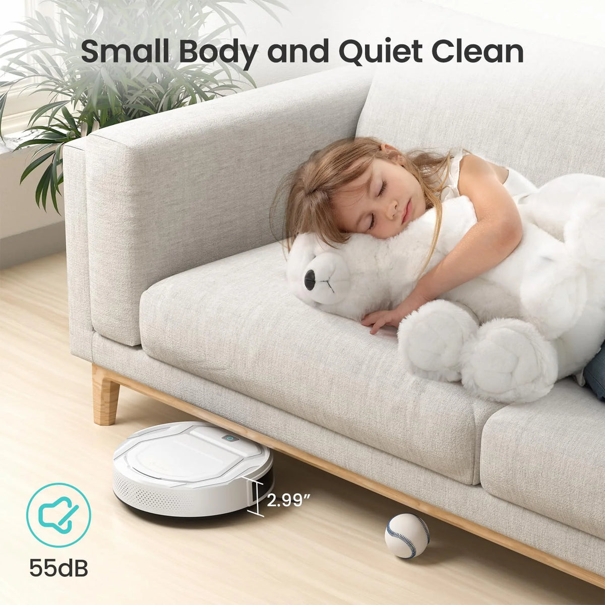 Robot Vacuum and Mop White Y341