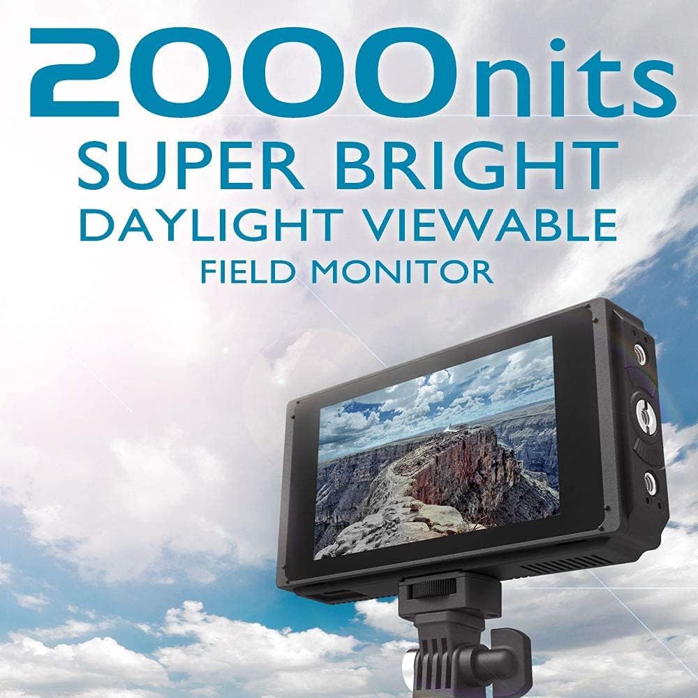 5 Inch IPS DSLR Camera Field Monitor 2000nit Touch Screen with 4K HDMI Input Output C7683