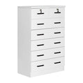 Black 4 Drawer Wooden Dresser with Lock I3497