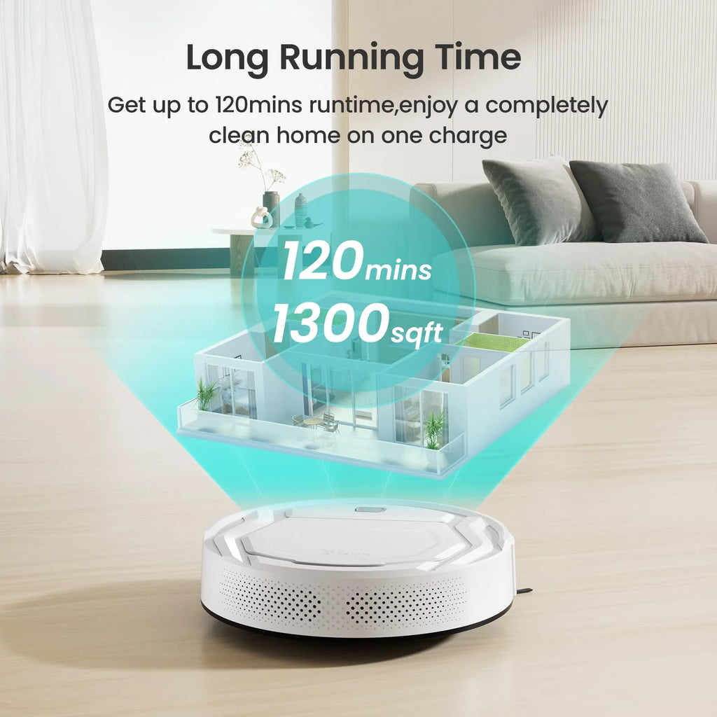 Robot Vacuum and Mop White Y341