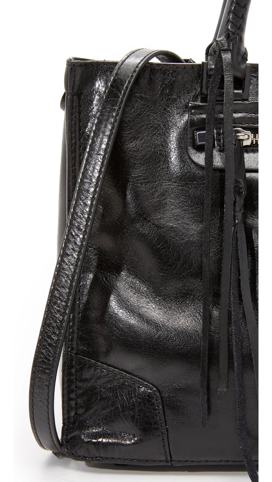 Black Satchel Tote G8589