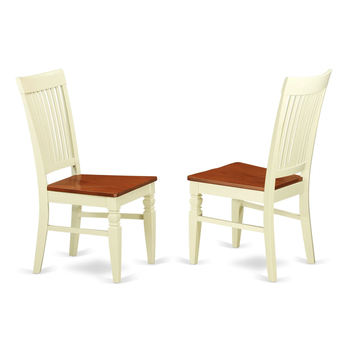 5 Pc Wood Dinette Set with Slat Back Chairs E401003