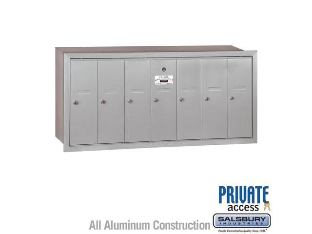 Brass Vertical Mailbox, 7 Doors B182
