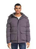 Men's Quilted Puffer Jacket with Removable Hood Y1712
