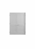 Solid Core Double Prehung French Door with Oil Rubbed Bronze Hinges R610