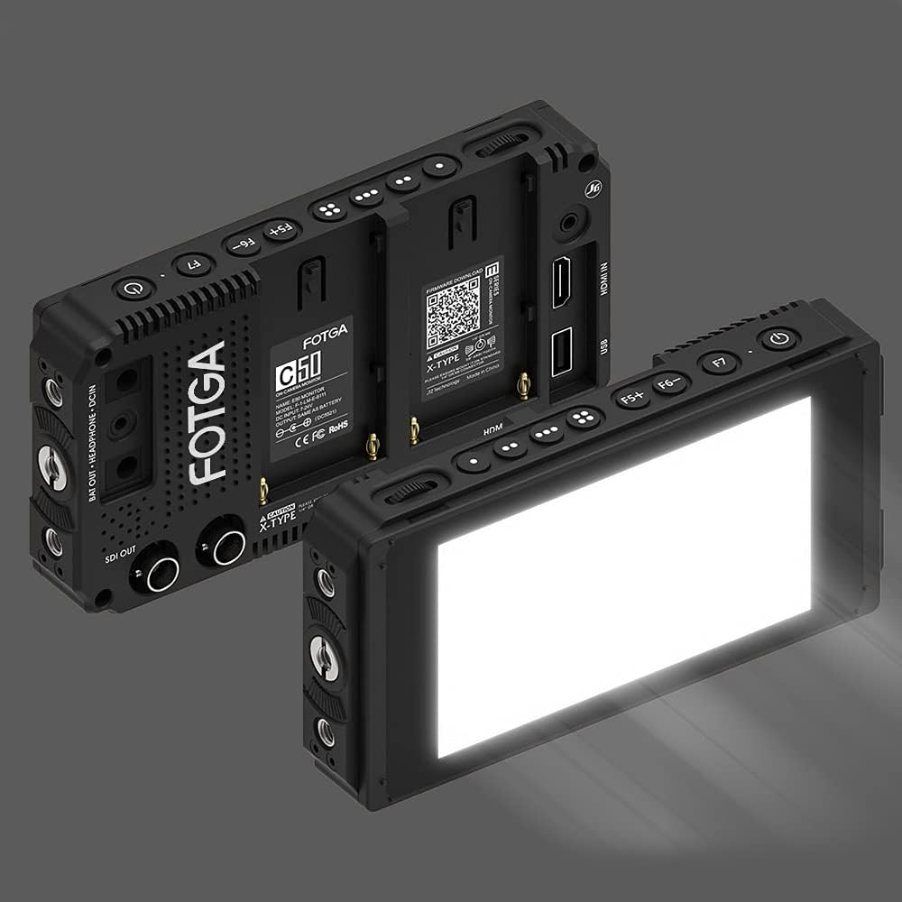 5 Inch IPS DSLR Camera Field Monitor 2000nit Touch Screen with 4K HDMI Input Output C7683