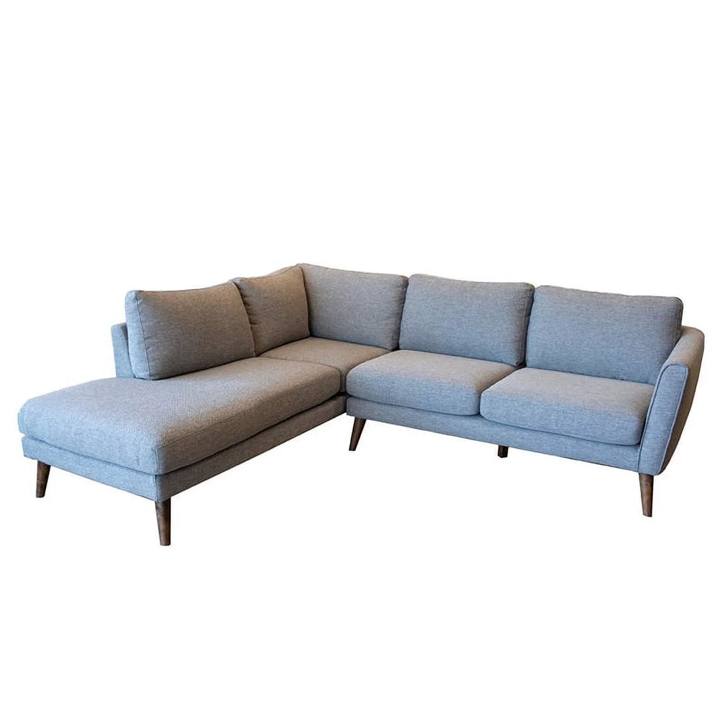 Light Gray Sectional Sofa Left Chaise V239