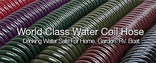 50-Foot x 3/8-Inch Espresso Coil Garden Hose C395667