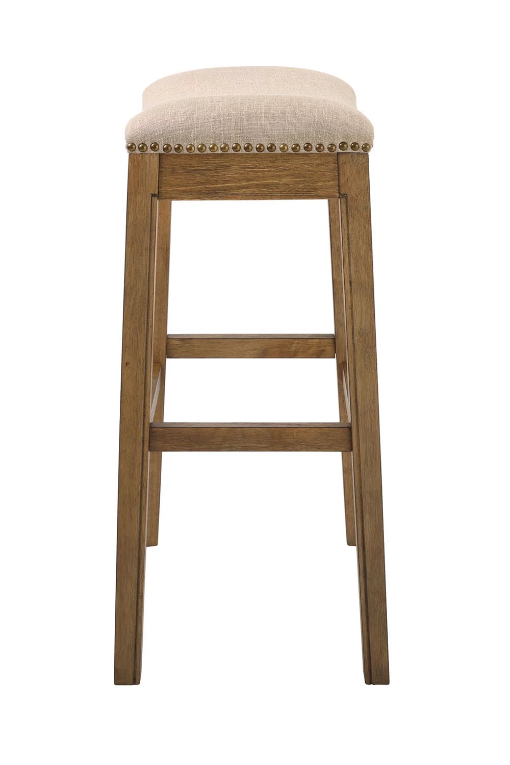 30" Bar Height Stool with Cream Fabric I31660
