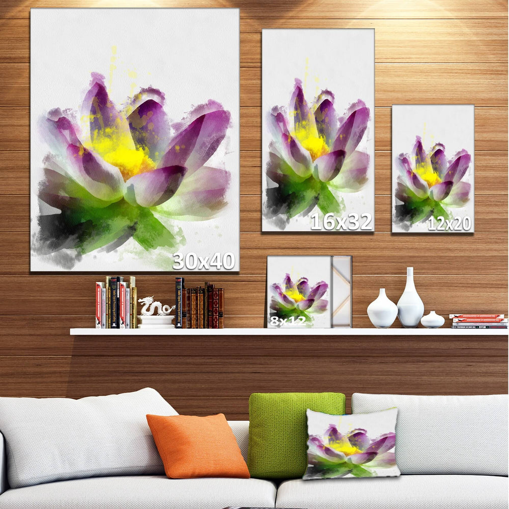 Purple Lotus Flower Canvas Art Print T285060