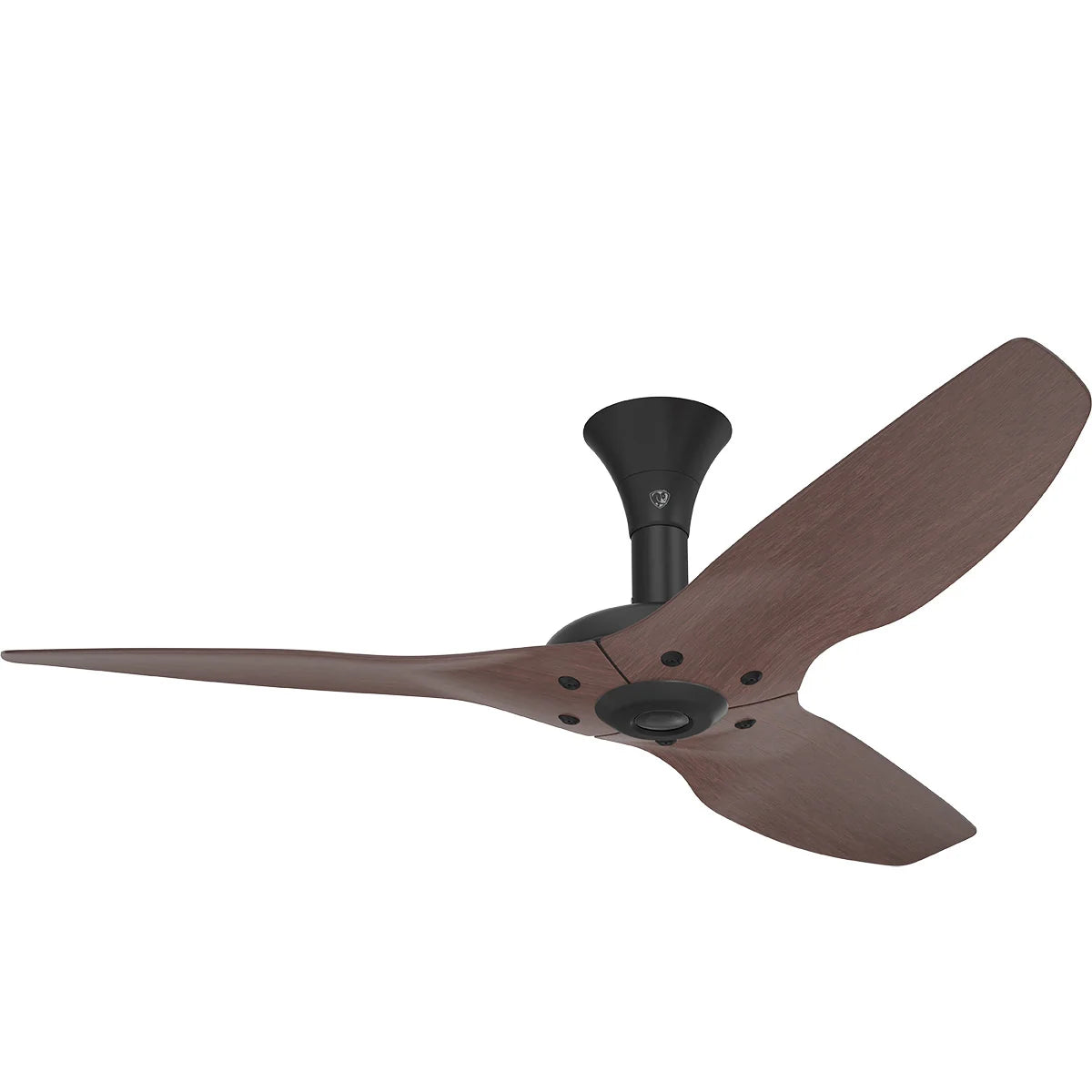 52 Ceiling Fan with Cocoa Bamboo Blades and Black Finish N179384