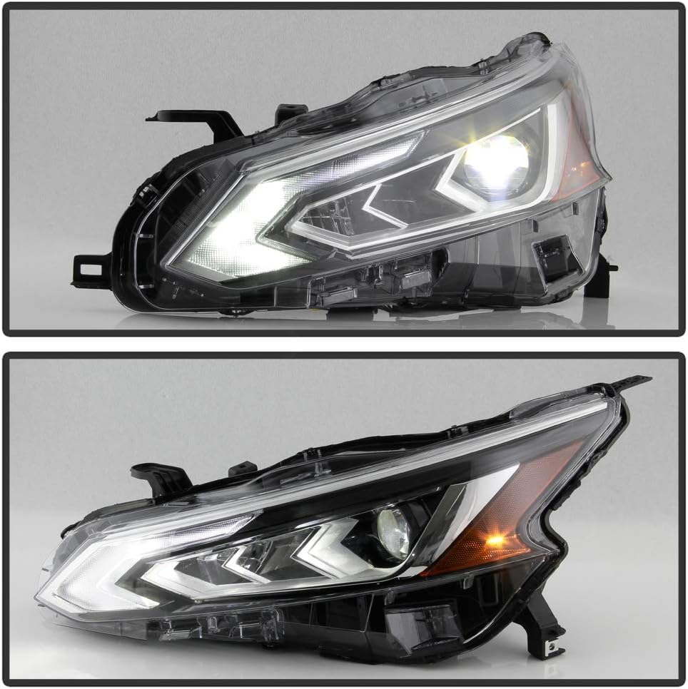 2019-2021 Nissan Altima LED DRL Projector Headlights Headlamps Assembly Pair X3349