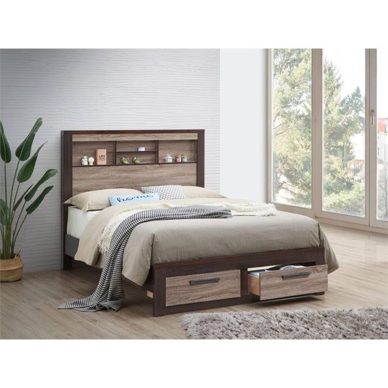 King Bed in Gray and Brown Y63470