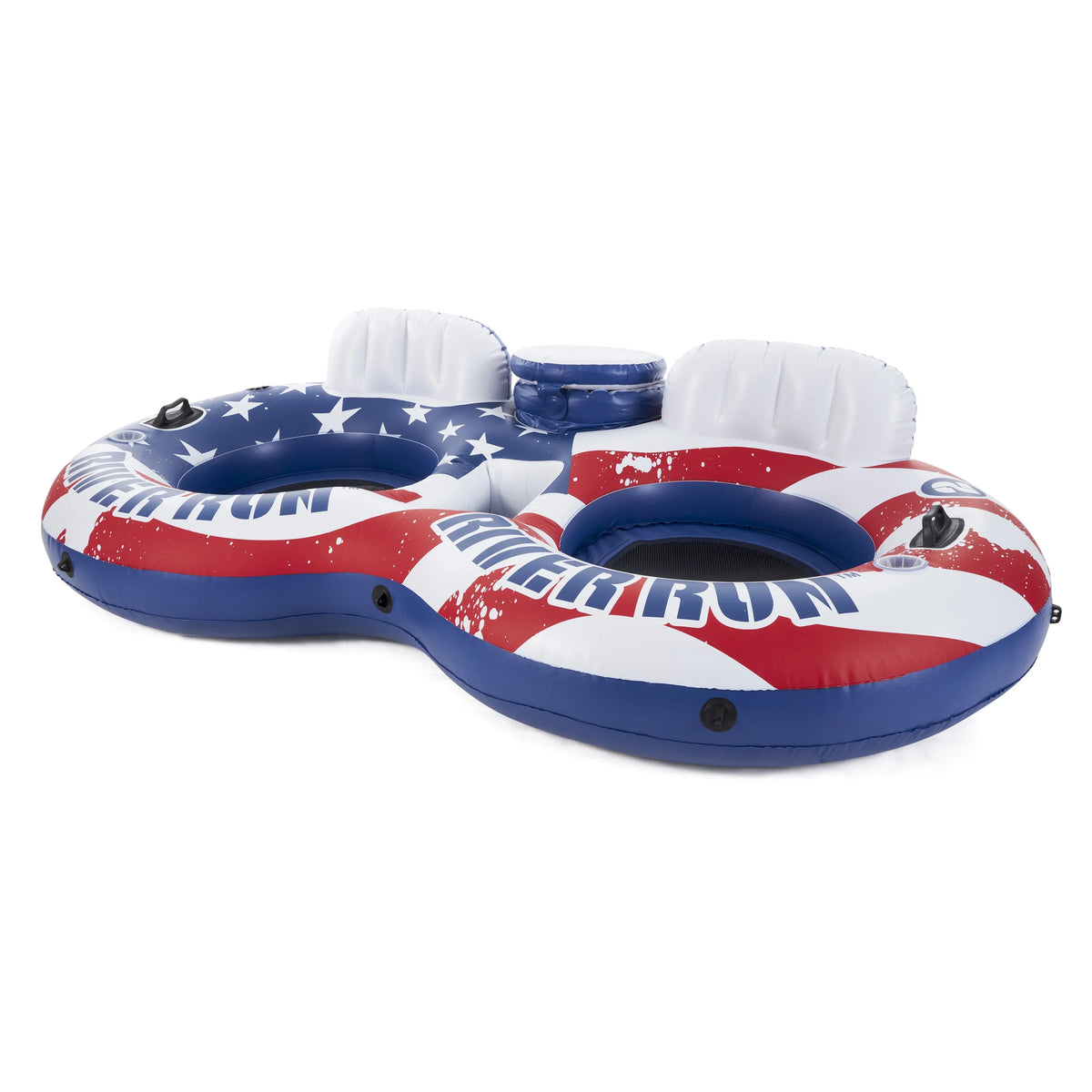 American Flag 2 Person Pool Tube with Cooler K740171