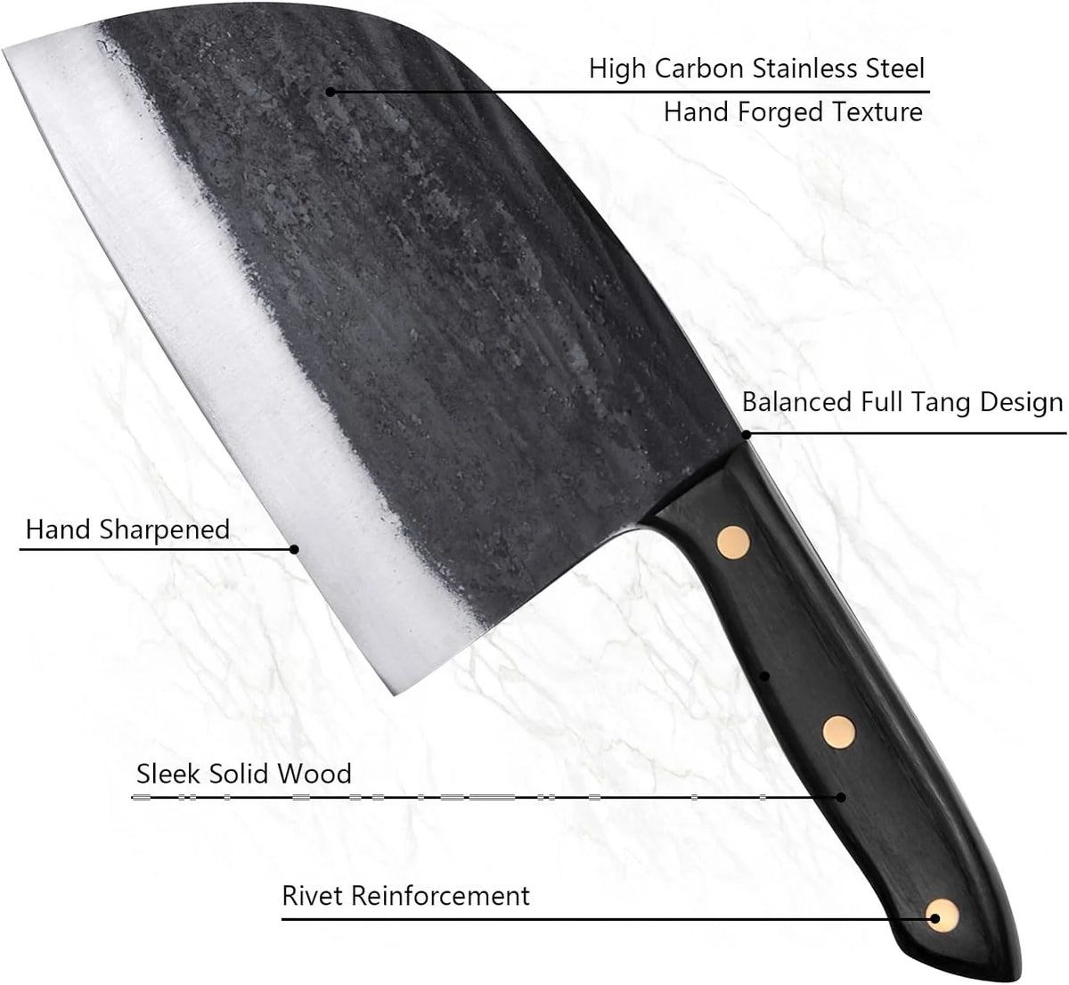 6.7 Inch High Carbon Steel Chef Knife P577