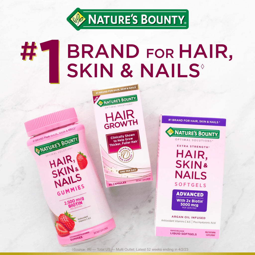 Hair, Skin and Nail Biotin & Vitamins A, C, & E Softgels, 120 Ct P417513