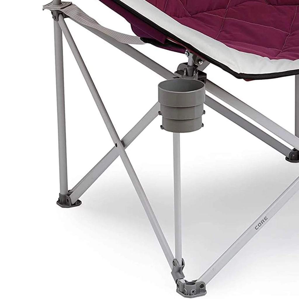 Oversized Padded Round Moon Camping Folding Chair 4 Pack P25164
