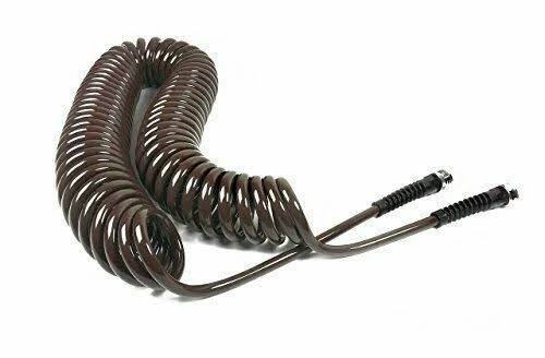 50-Foot x 3/8-Inch Espresso Coil Garden Hose C395667