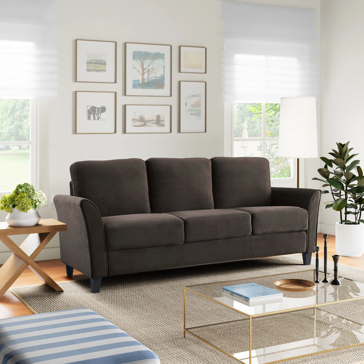 Gray Fabric Sofa A678535